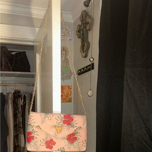 Guess Floral Pink Crossbody Bag